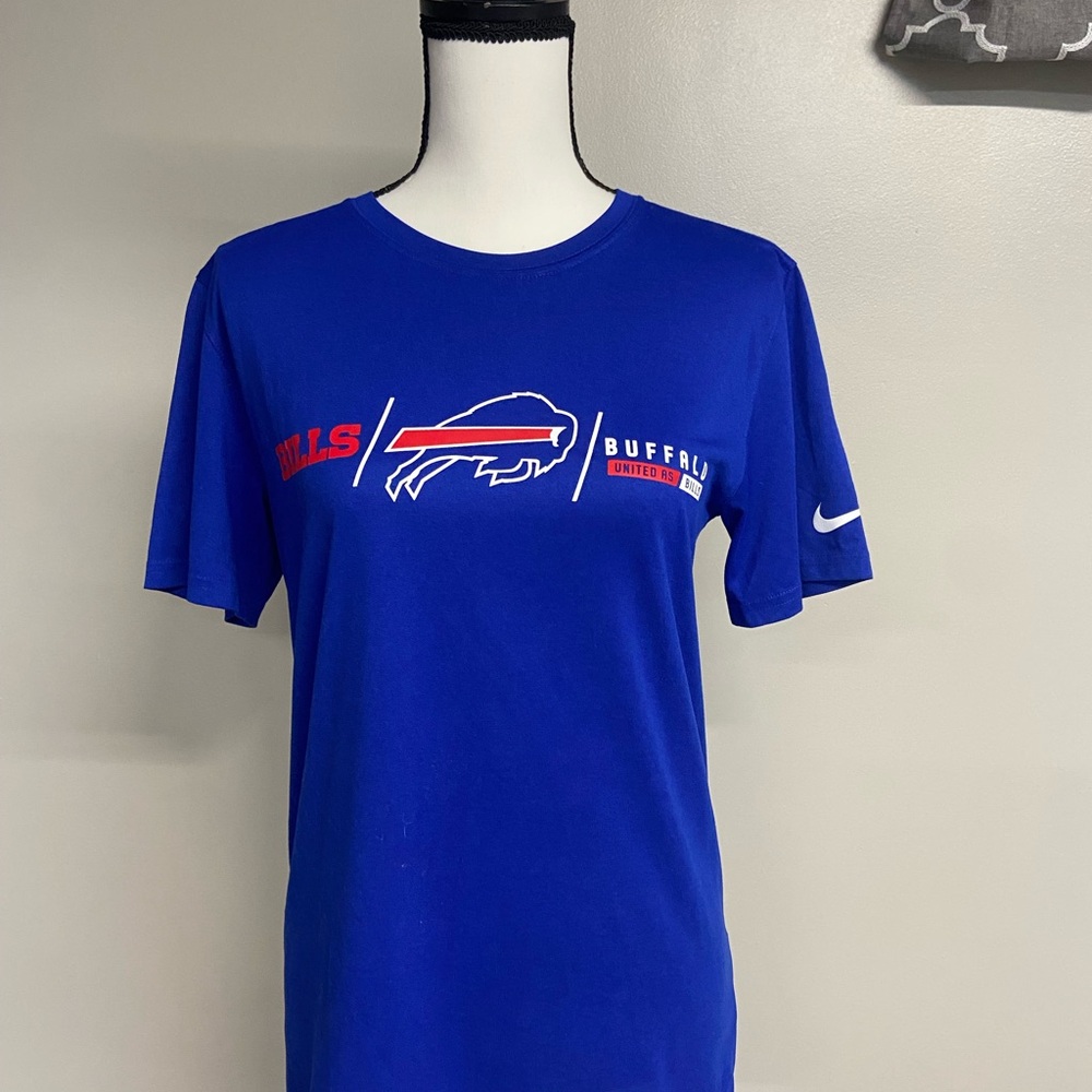 Blue Nike Dri-Fit Buffalo Bills Short Sleeve Tee